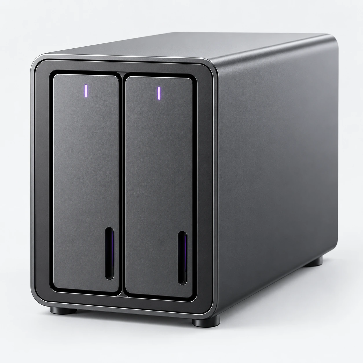 Desktop storage hub — studio visualisation